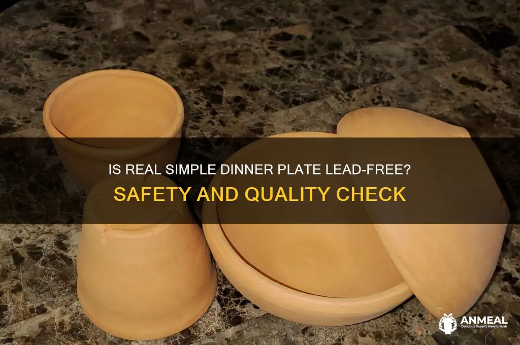 is real simple dinner plate lead free
