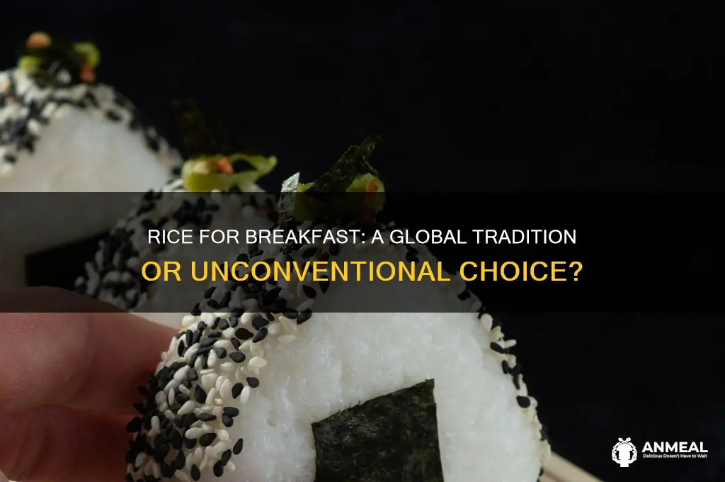 is rice a breakfast food