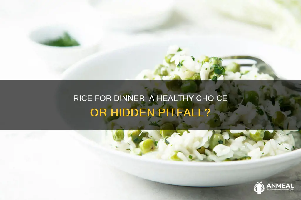 is rice as a dinner healthy option