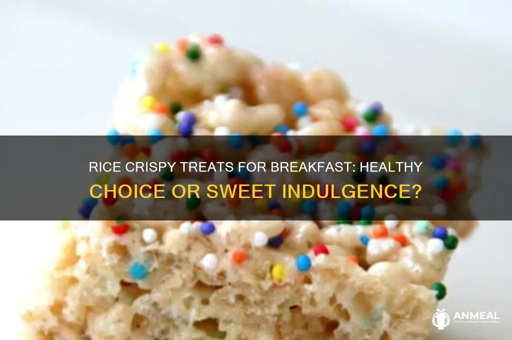 is rice crispy treats breakfast