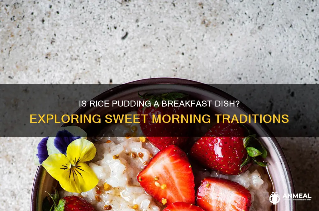 is rice pudding breakfast