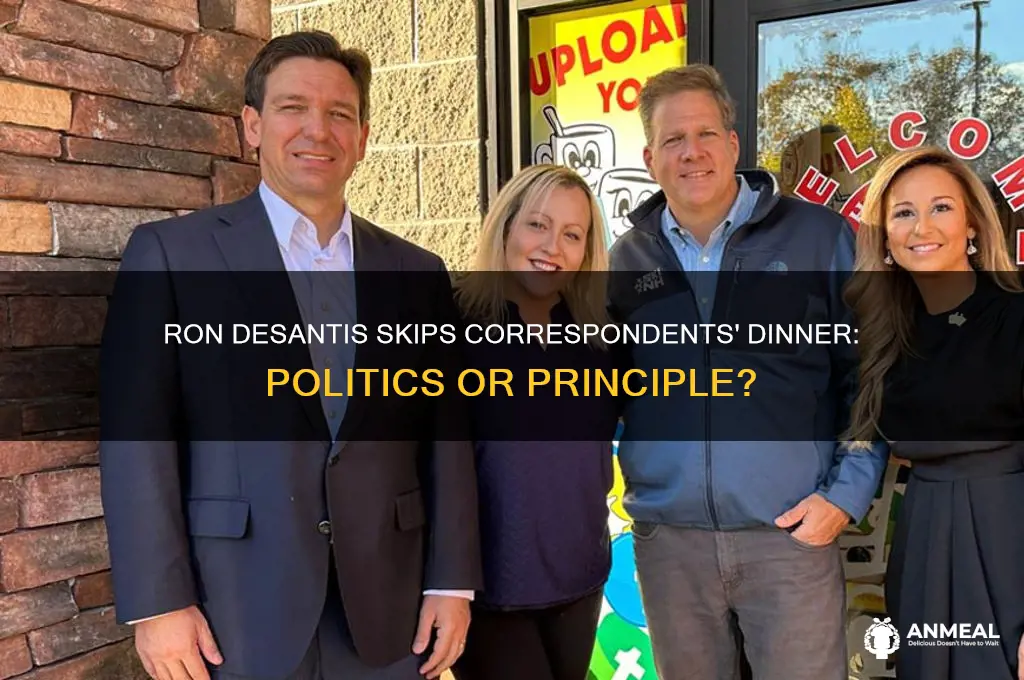 is ron desantis at correspondents dinner