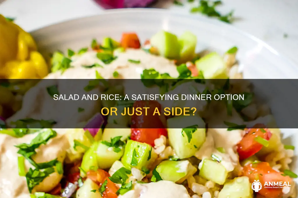 is salad and rice a dinner