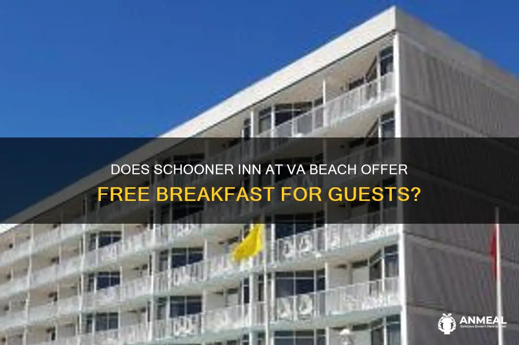 is schooner inn at va beach included breakfast for stay