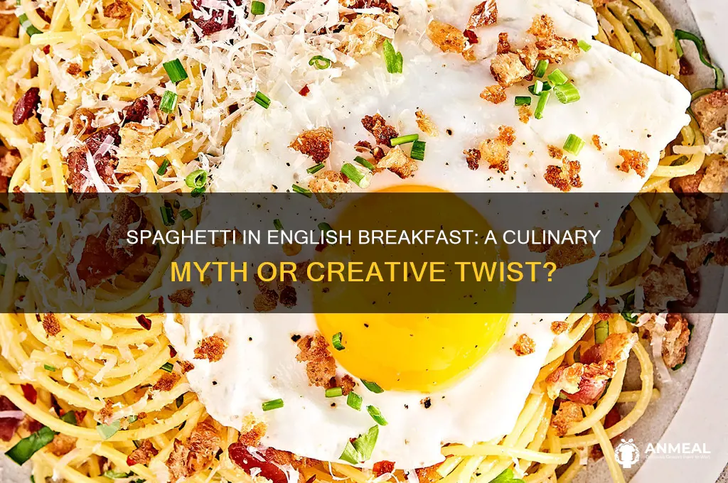 is spaghetti part of an english breakfast