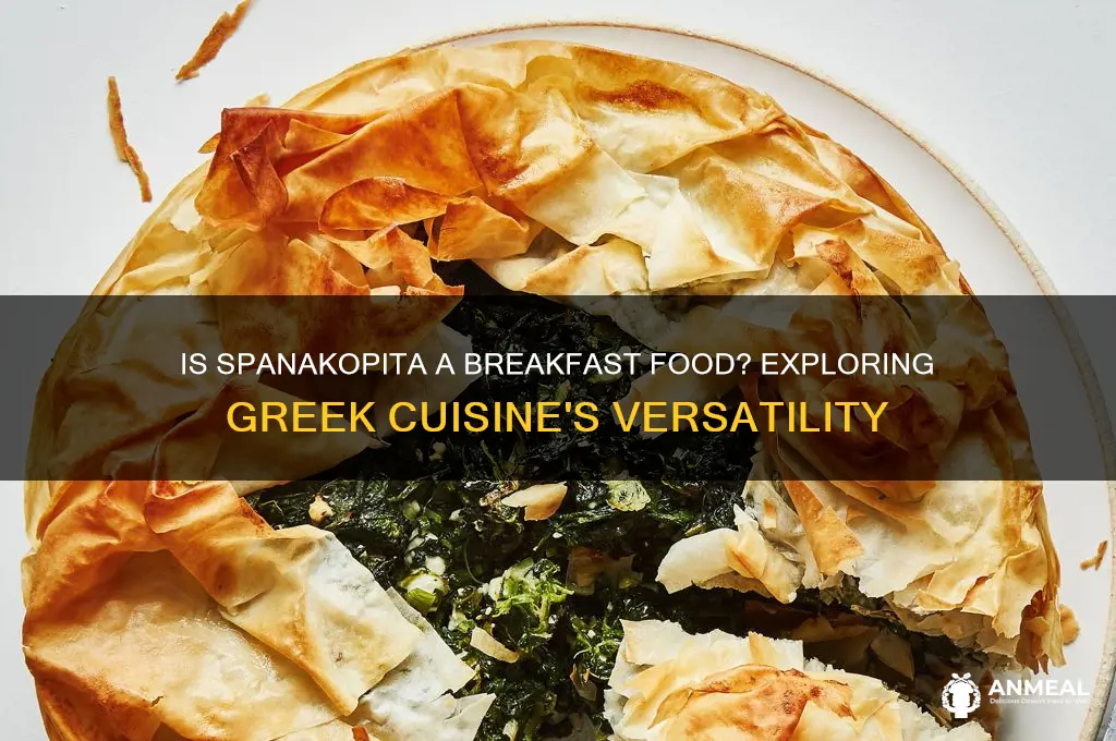 is spanakopita a breakfast food