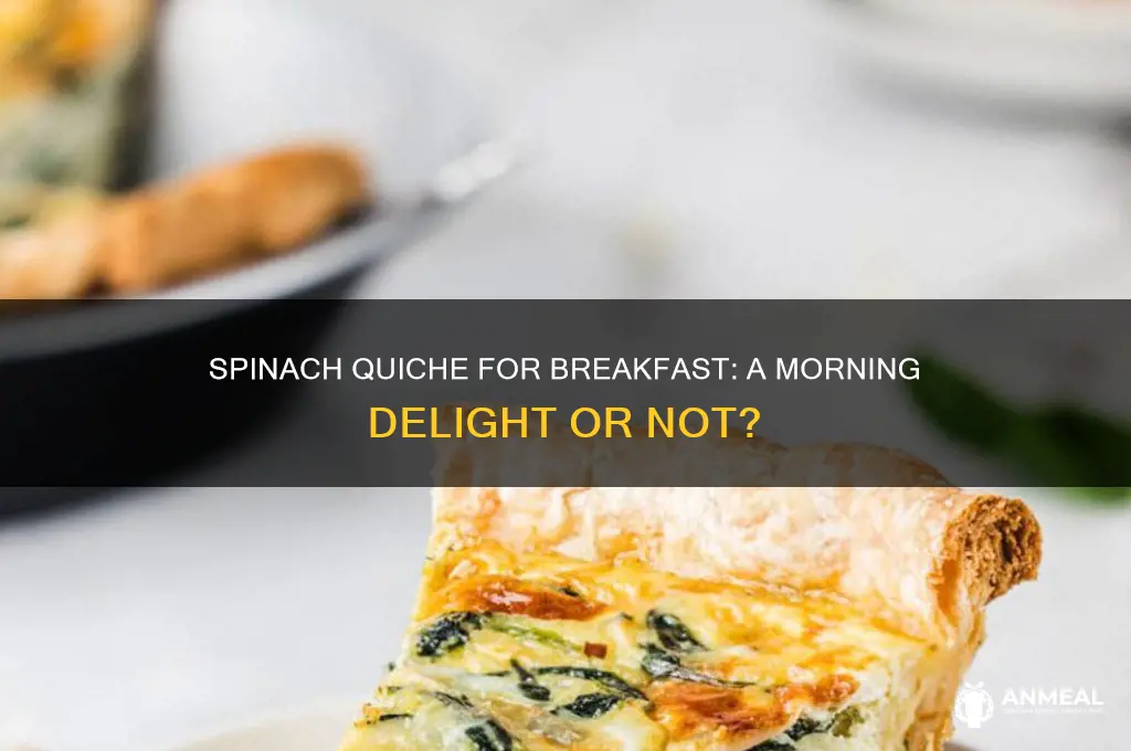 is spiniach quiche a breakfast item