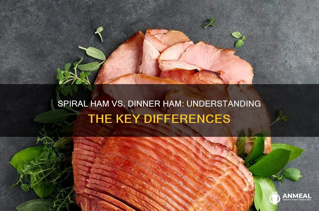 is spiral ham and dinner ham the same