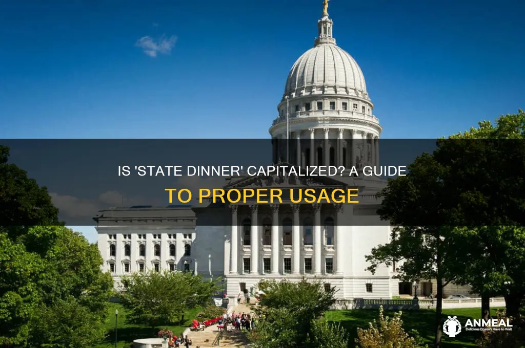 is state dinner capitalized