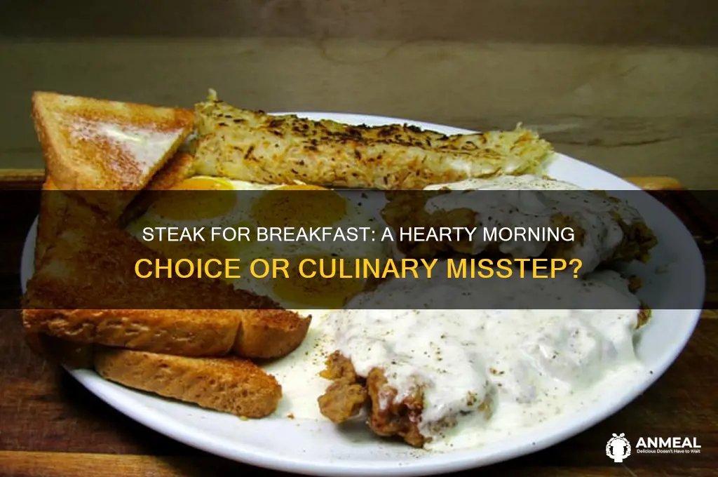 is steak a breakfast food