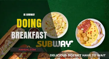 Subway Breakfast Menu: What's Available and When to Grab It