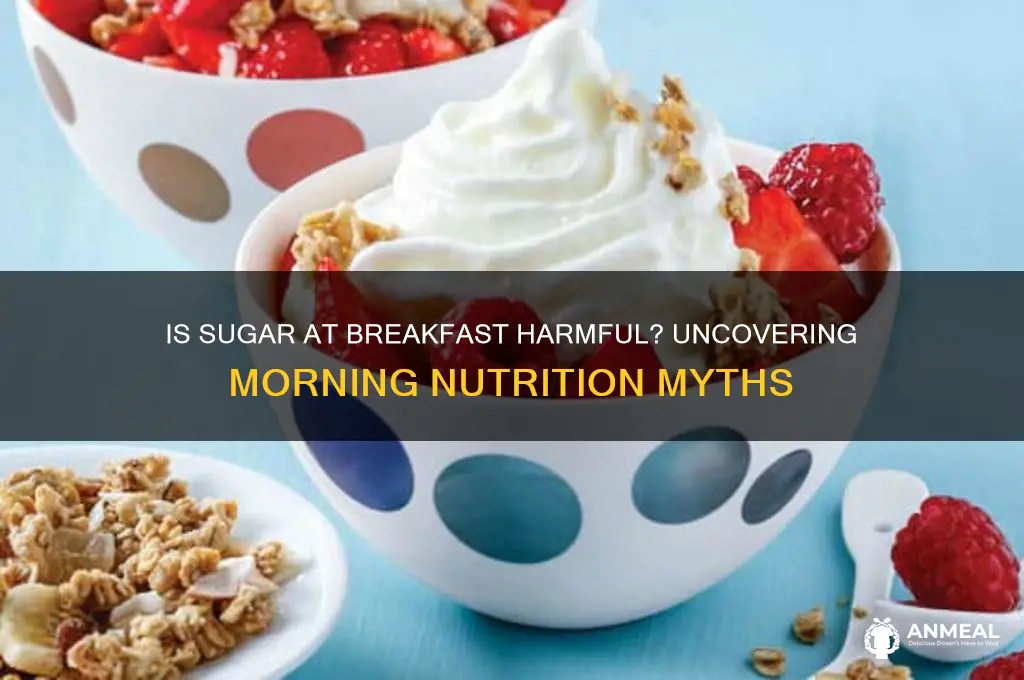 is sugar bad for breakfast