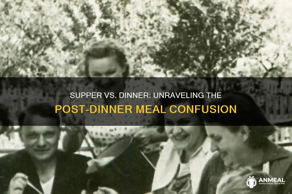 is supper after dinner