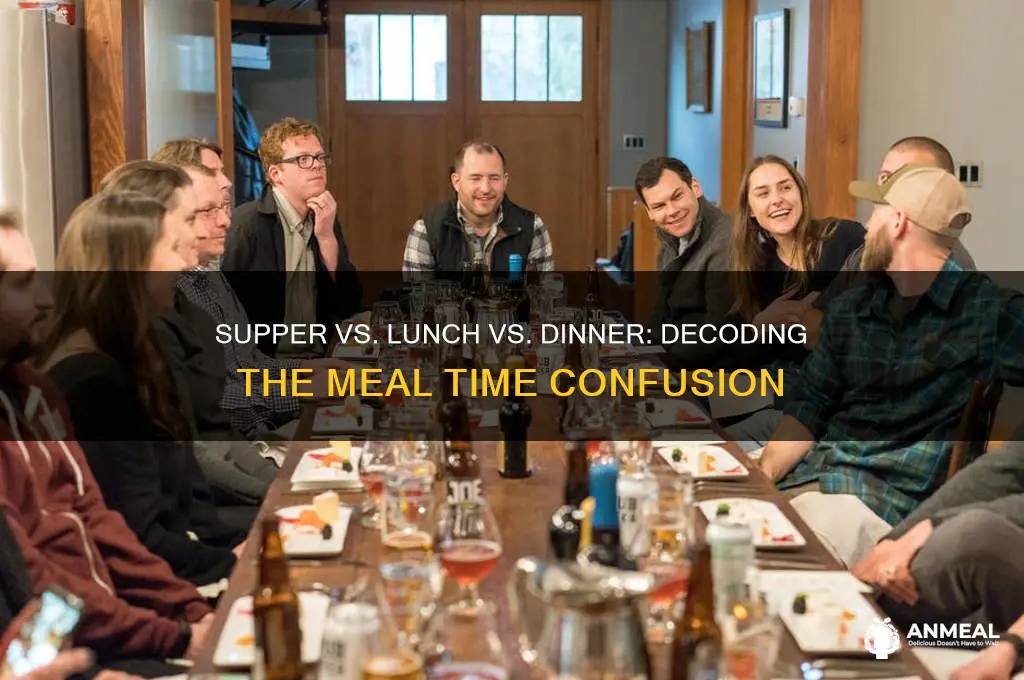 is supper lunch or dinner