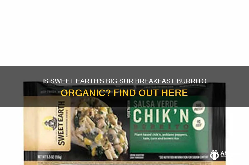 is sweet earth big sur breakfast burrito organic