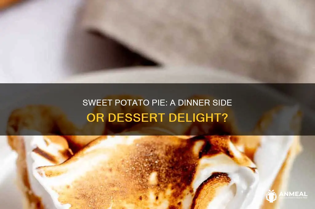 is sweet potato pie dinner or desert