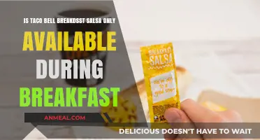 Is Taco Bell's Breakfast Salsa Limited to Morning Hours Only?