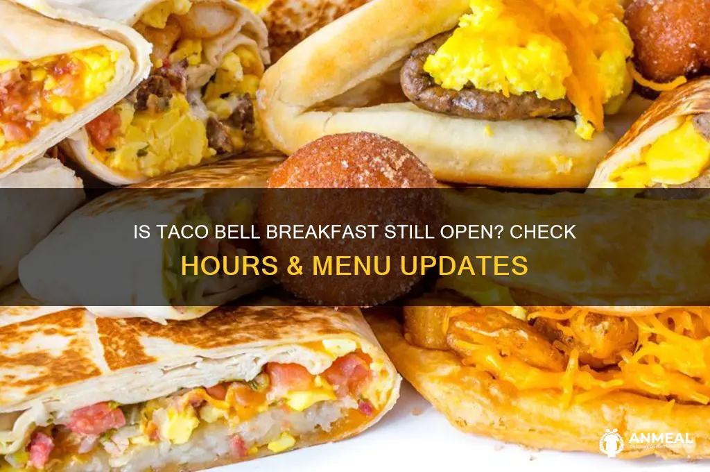 is taco bell breakfast still open