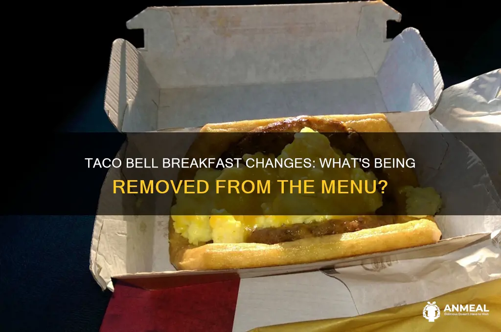 is taco bell removing breakfast