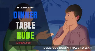 Dinner Table Etiquette: Is Chatting During Meals Considered Rude?