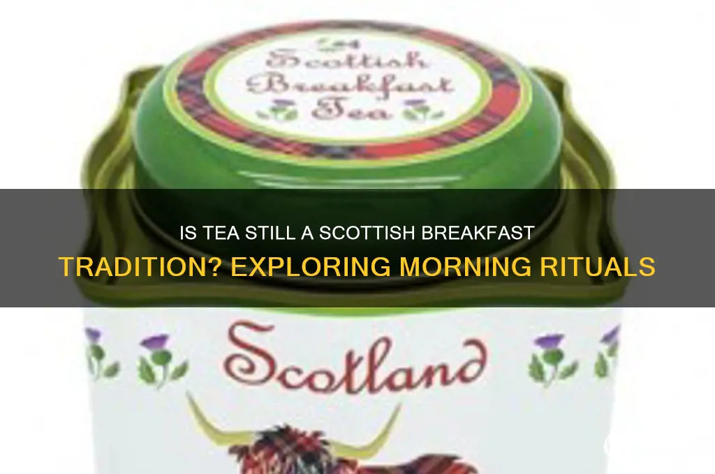 is tea still drank for breakfast in scotland