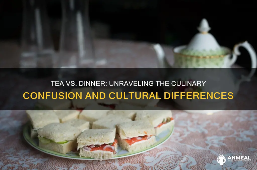 is tea the same as dinner