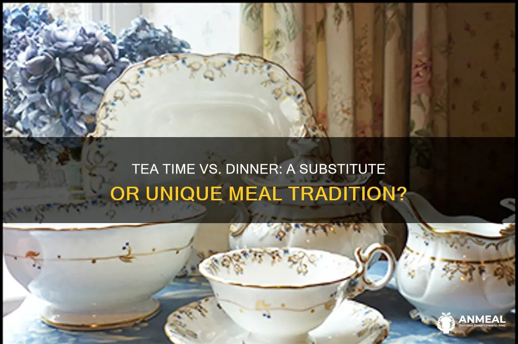 is tea time just a substitute for dinner
