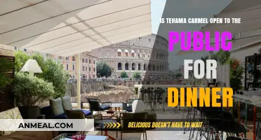 Is Tehama Carmel Open for Public Dinner Reservations?