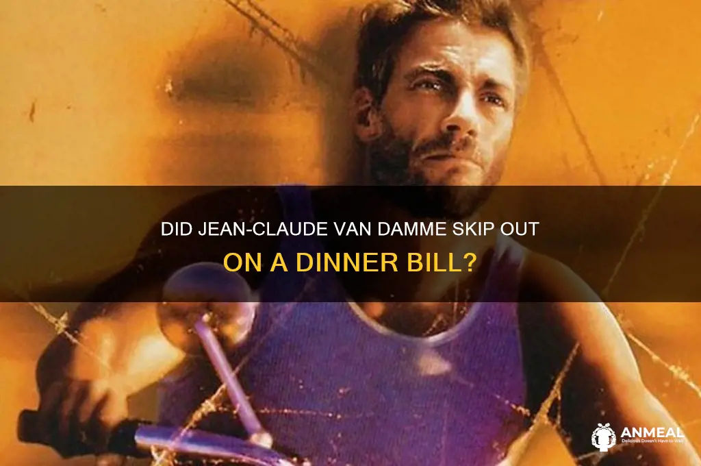 is that claude van damme not paying a dinner bill