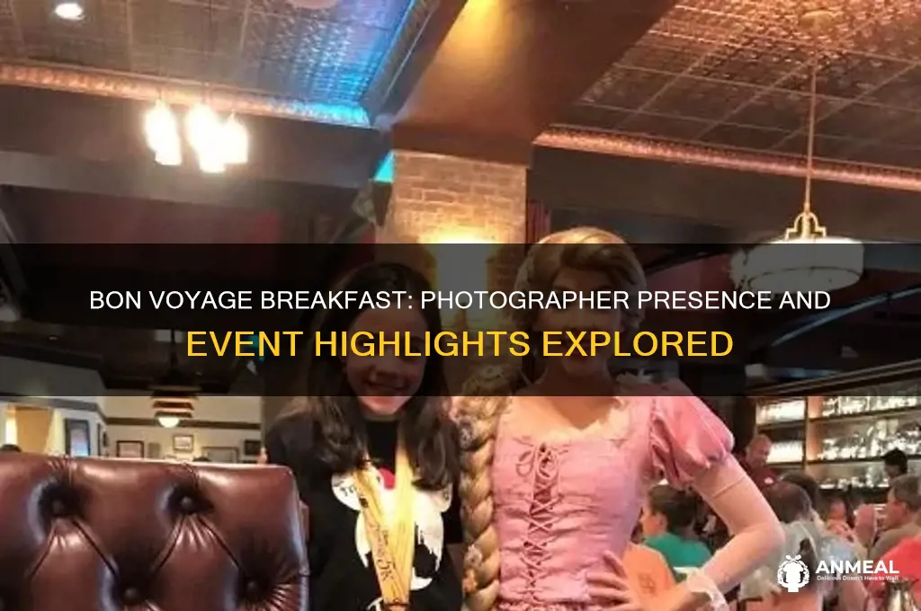 is the a photographer at bon voyage breakfast