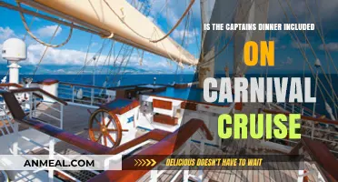 Carnival Cruise Captain's Dinner: Included or Extra Cost?