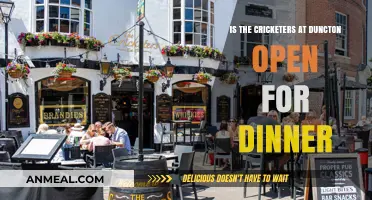 Is The Cricketers at Duncton Open for Dinner?