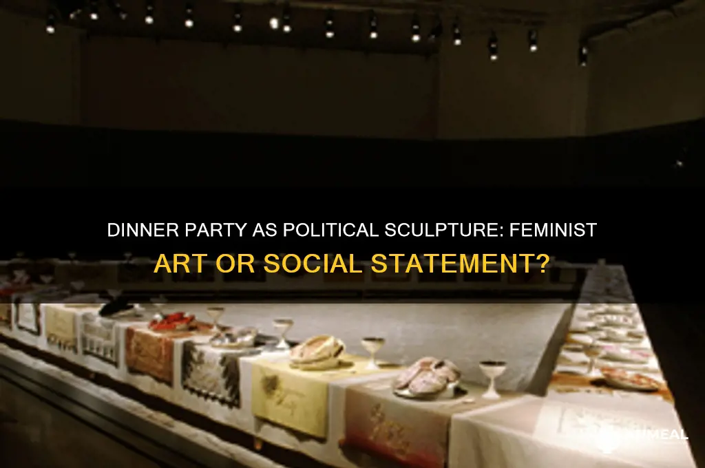 is the dinner party a political sculpture