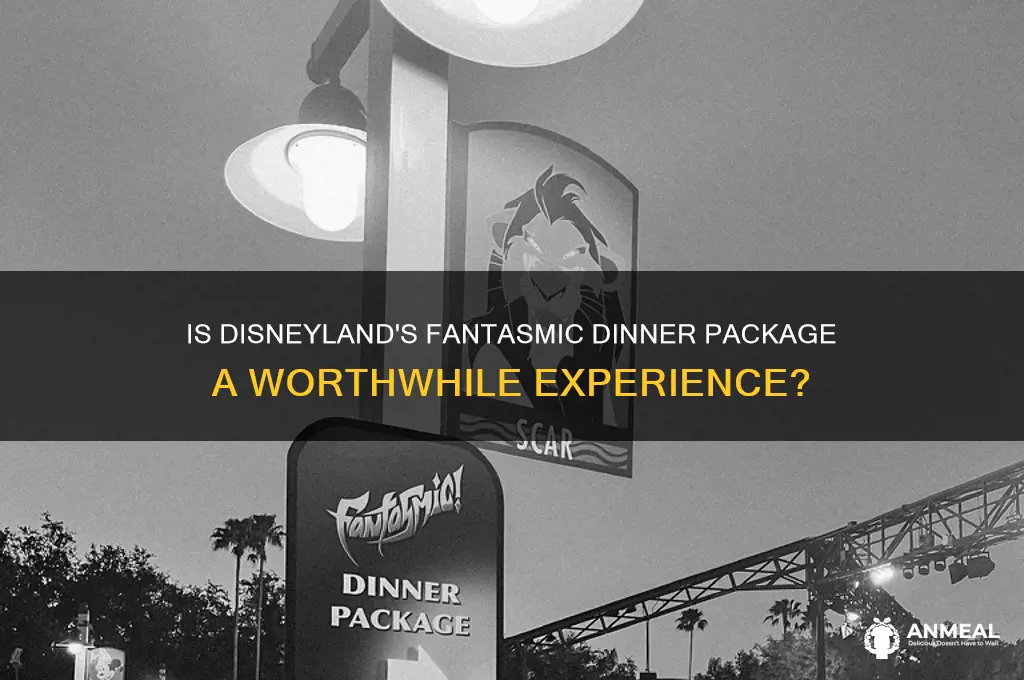 is the disneyland fantasmic dinner package worth it