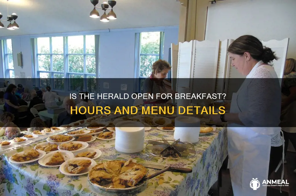 is the herald open for breakfast