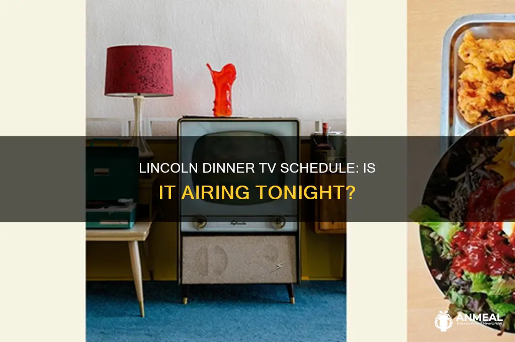 is the lincoln dinner on tv tonight