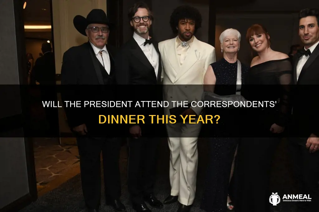 is the president going to attend the corrapondents dinner