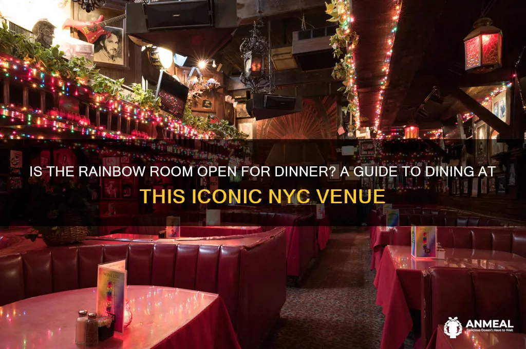 is the rainbow room open for dinner