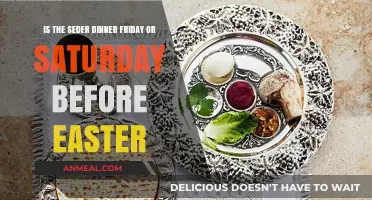 Seder Dinner Timing: Friday or Saturday Before Easter Explained