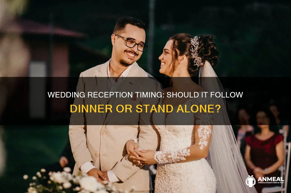 is the wedding reception after the dinner