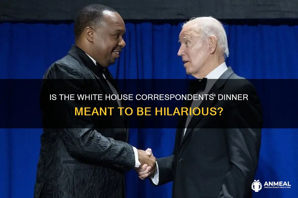 is the white house correspondents dinner supposed to be funny