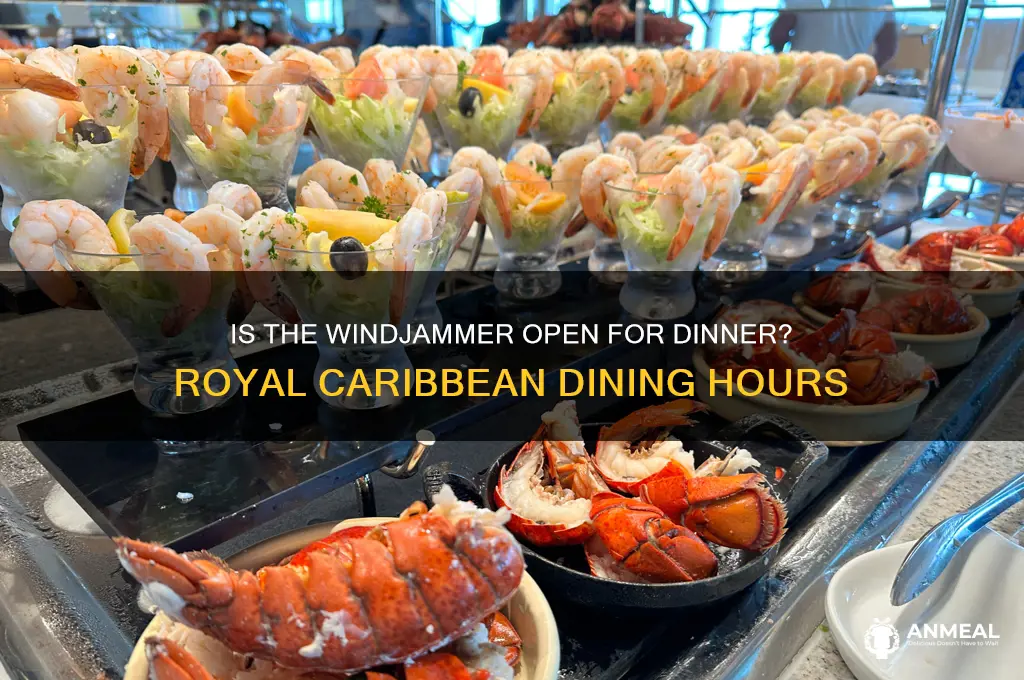is the windjammer open for dinner