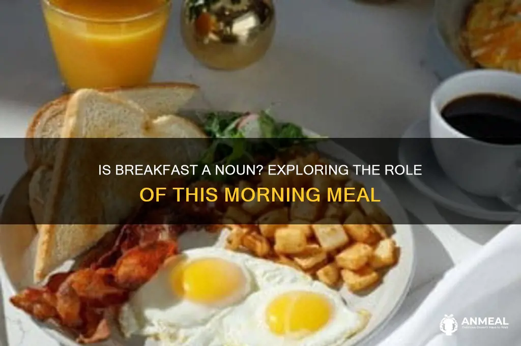 is the word breakfast a noun