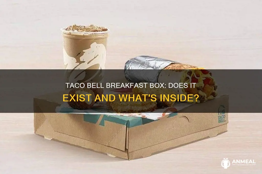 is there a breakfast box at taco bell