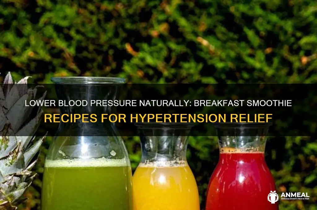 is there a breakfast smoothie to help high blood pressure