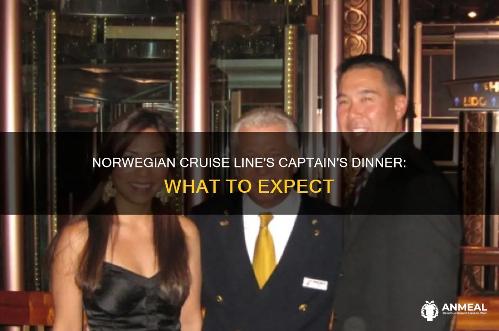 is there a captains dinner on norwegian