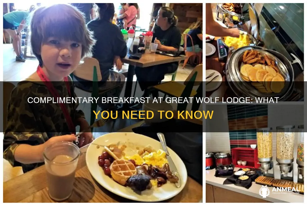 is there a complimentary breakfast at the grey wolf lodge
