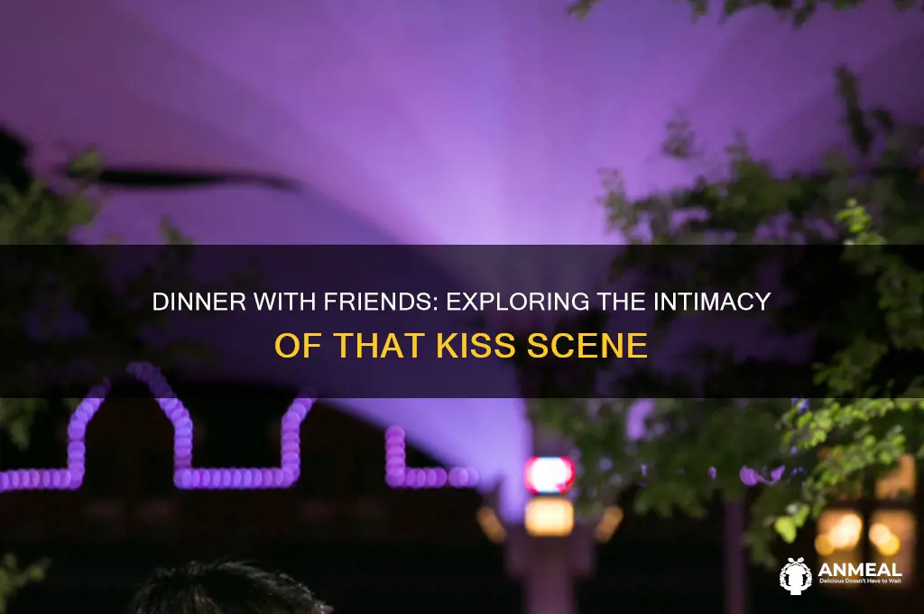 is there a kiss scene in dinner with friends