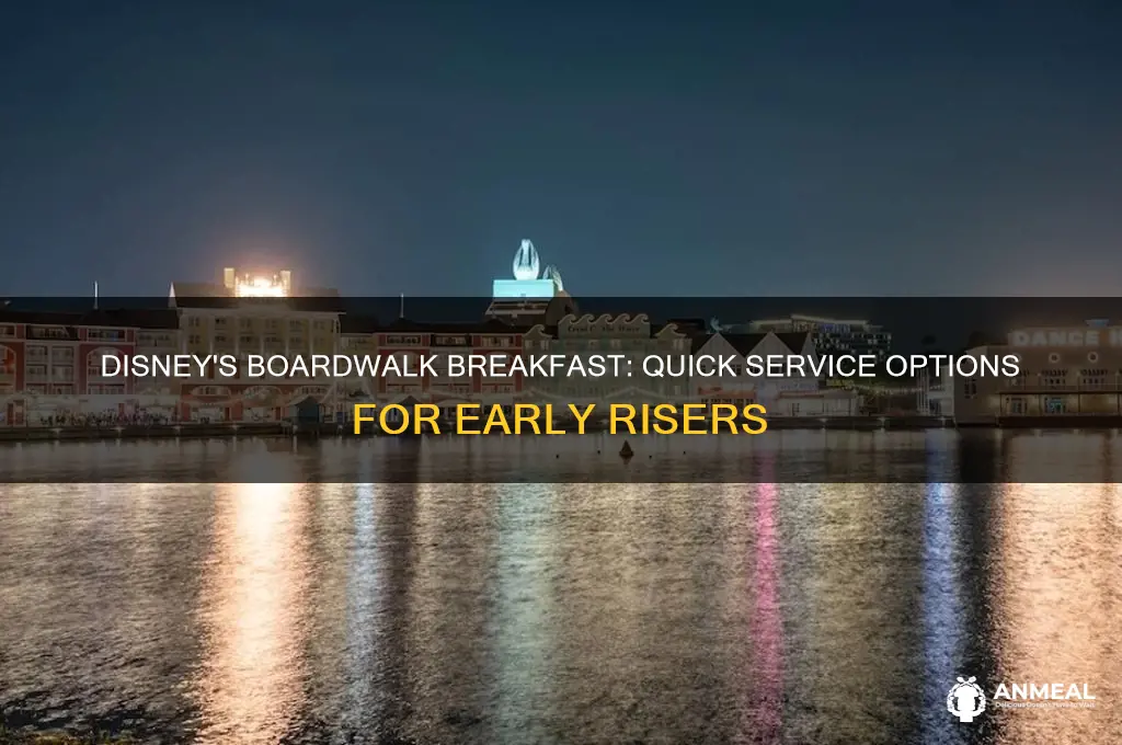 is there a quick service breakfast at disney