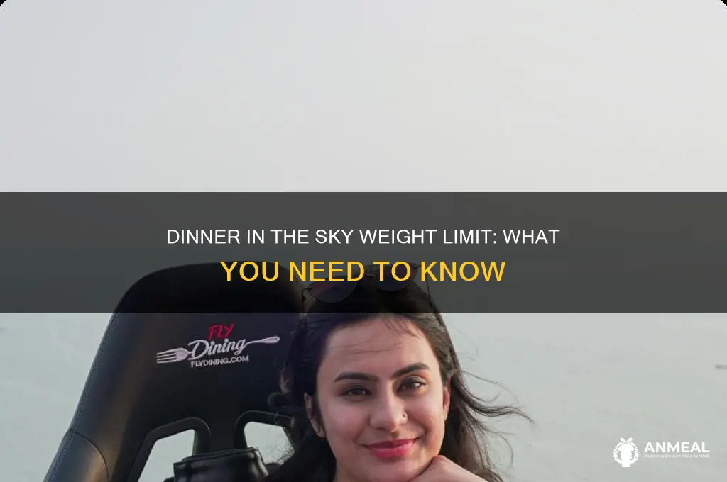 is there a weight limit for dinner in the sky